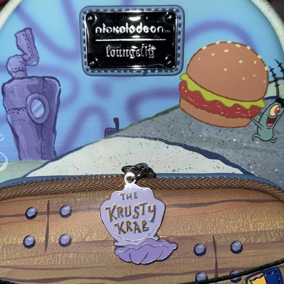 NWOT SpongeBob Loungefly mini backpack - Picture 6 of 6